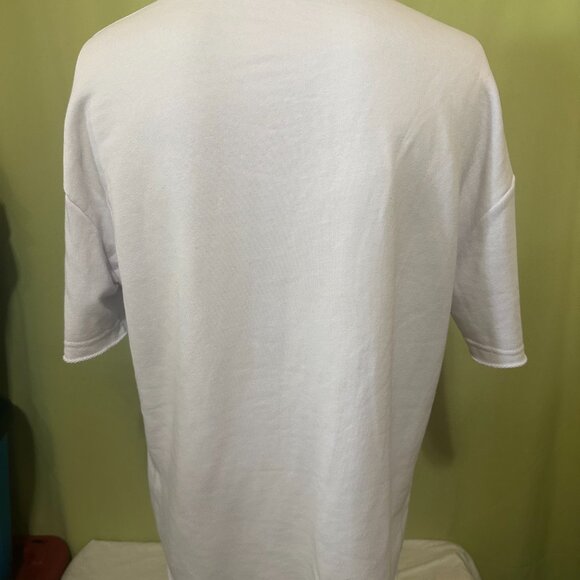AMIRI Men's White Sweat Shirt Distressed Size Small Crewneck - Picture 3 of 6